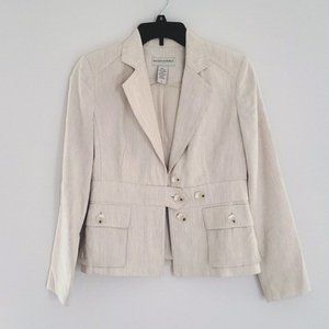 BANANA REPUBLIC  Pin Striped Linen Jacket Size 2
